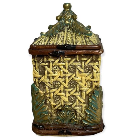 Small Trinket Box Rustic Tree Cabin Decor Oriental Ring Box - Picture 4 of 12